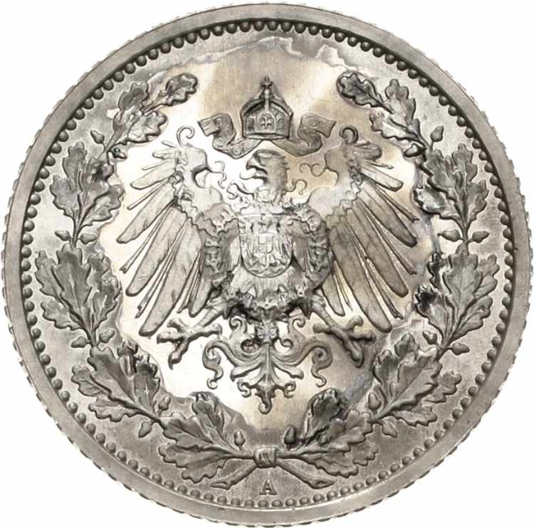Kleinmünzen 1/2 Mark 1918 A  ... 