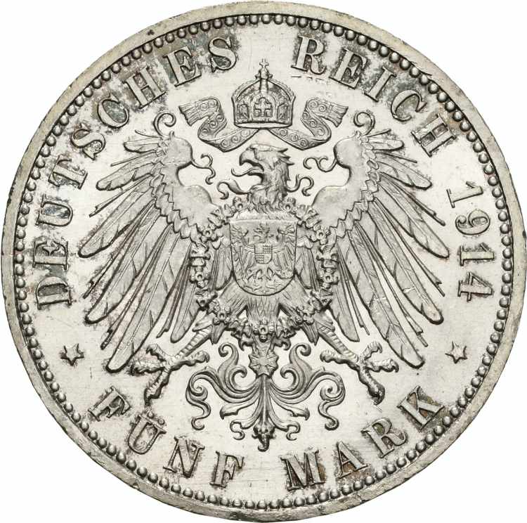 AnhaltFriedrich II. 1904-1918 5 ... 