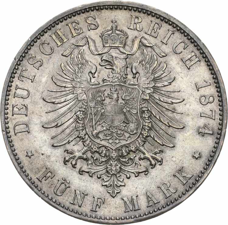 BayernLudwig II. 1864-1886 5 Mark ... 