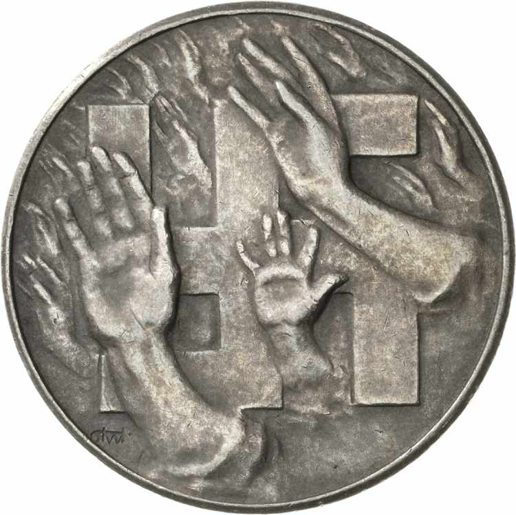 Drittes Reich Silbermedaille 1932 ... 