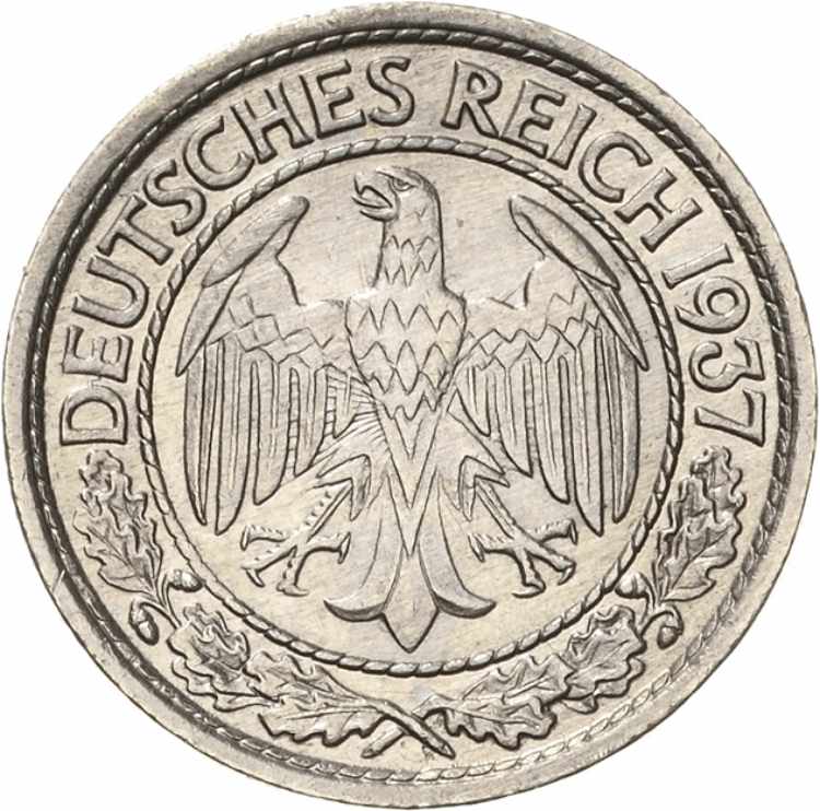  50 Reichspfennig 1937 J ... 