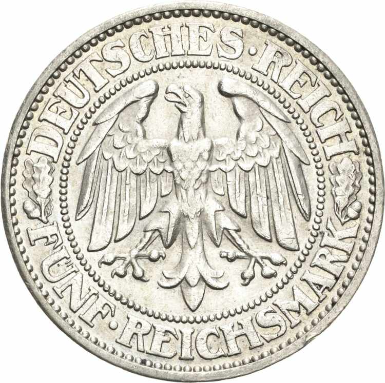  5 Reichsmark 1931 J Eichbaum  ... 