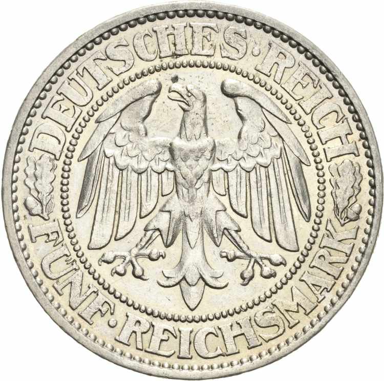  5 Reichsmark 1931 A Eichbaum  ... 