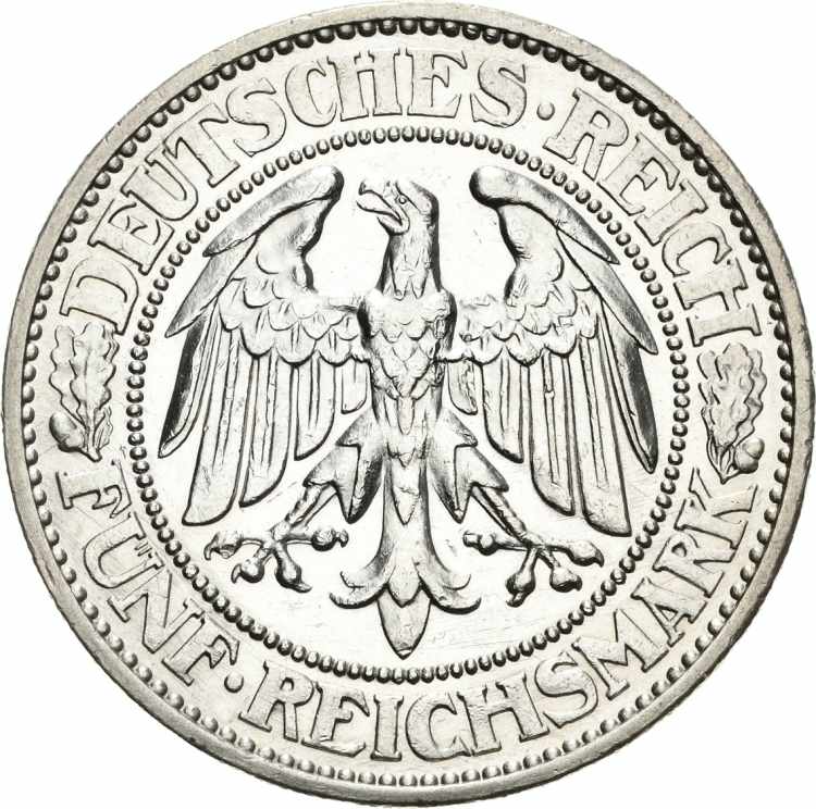  5 Reichsmark 1932 G Eichbaum  ... 