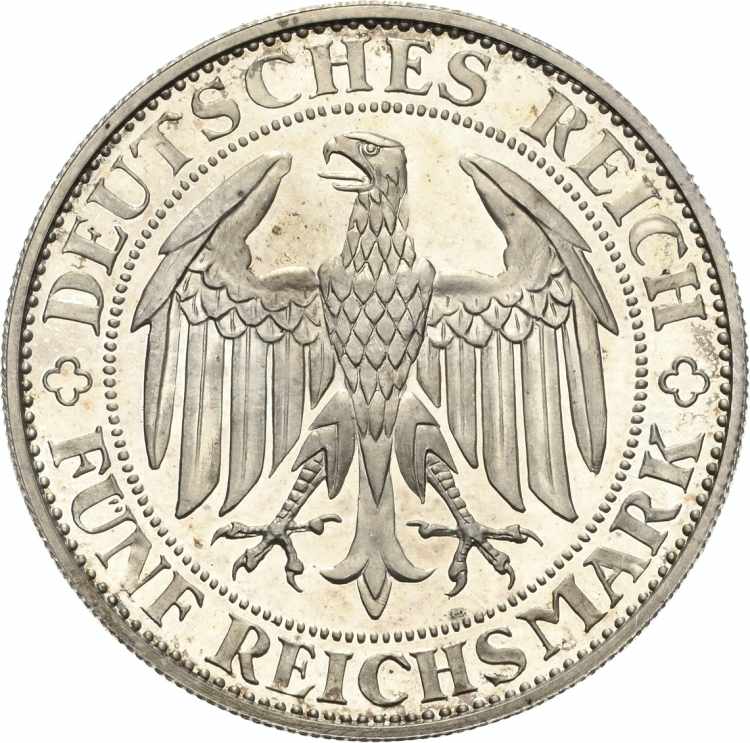 5 Reichsmark 1929 E Meißen  ... 