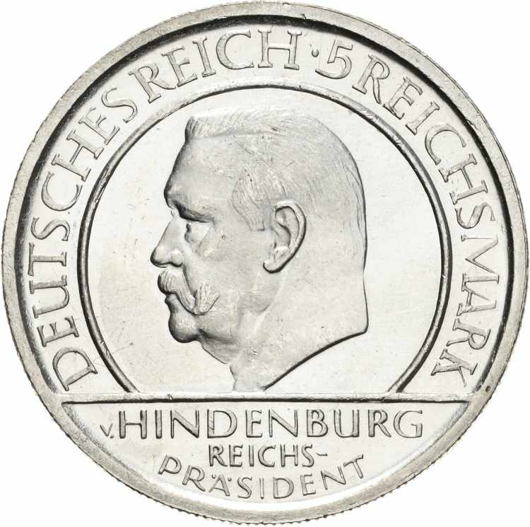 5 Reichsmark 1929 G Verfassung  ... 