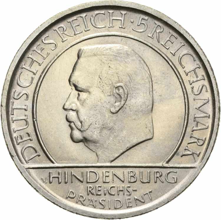  5 Reichsmark 1929 D Verfassung  ... 