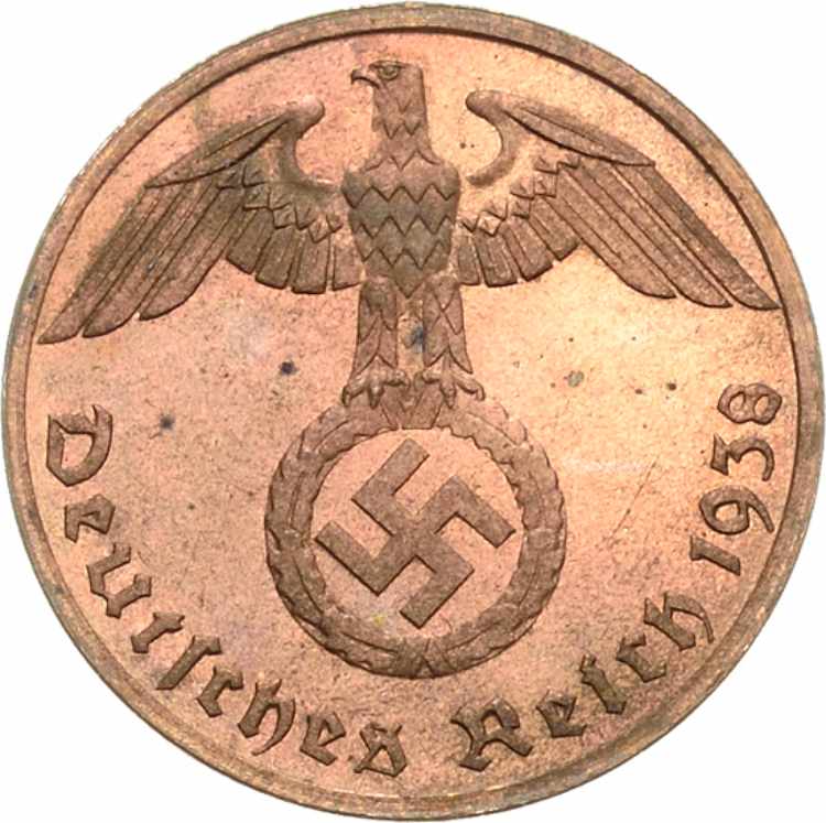  Reichspfennig 1938 G  Jaeger 361 ... 