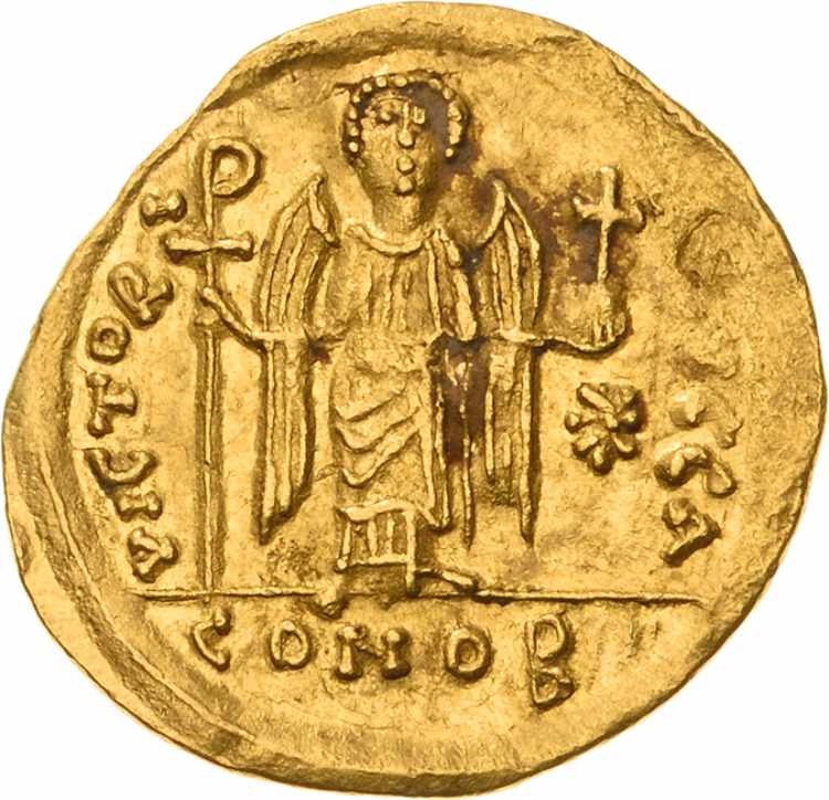 Mauricius Tiberius 582-602 Solidus ... 