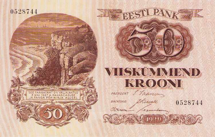 AuslandEstland 50 Krooni 1929.  ... 