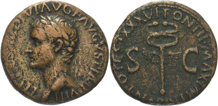 Kaiserzeit Tiberius 14-37 As ... 
