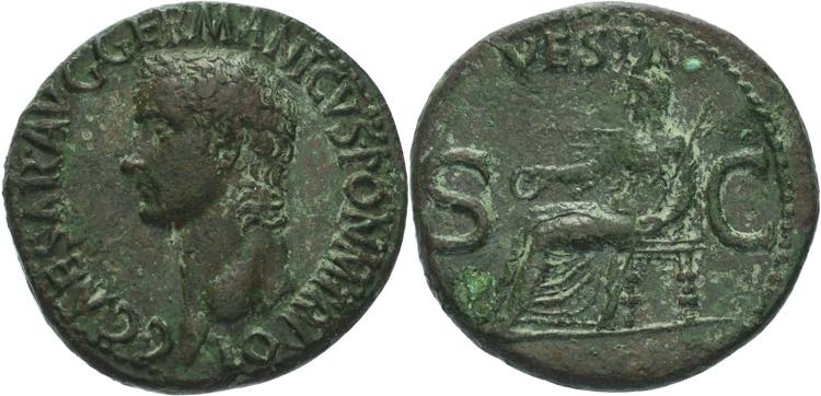 Kaiserzeit Caligula 37-41 As ... 
