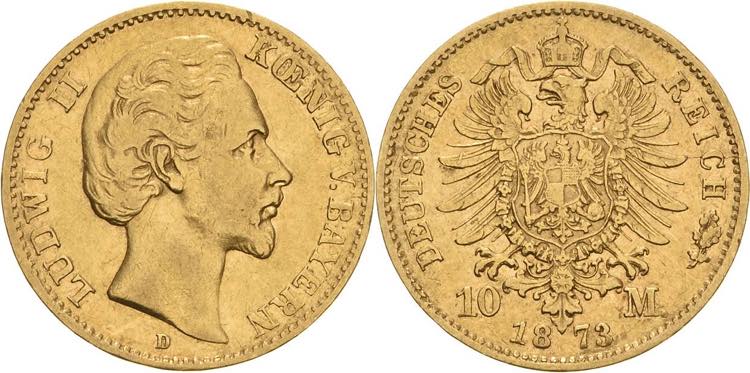 Bayern Ludwig II. 1864-1886 10 ... 