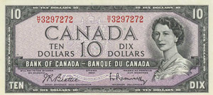 Ausland Kanada 5 Dollars 1954. 10 ... 