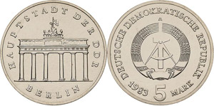 Kursmünzen  5 Mark 1983. ... 