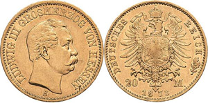 Hessen Ludwig III. 1848-1877 20 ... 