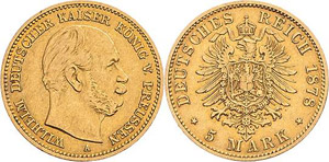 Preußen Wilhelm I. 1861-1888 5 ... 