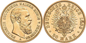 Preußen Friedrich III. 1888 20 ... 