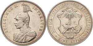 Deutsch Ostafrika  1 Rupie 1890 ... 
