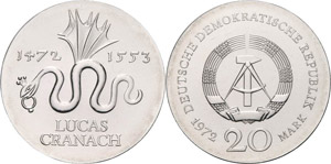 Gedenkmünzen  20 Mark 1972. ... 