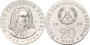 Gedenkmünzen  20 Mark 1984. ... 