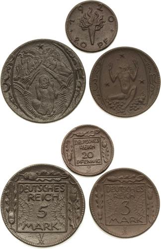 Porzellanmünzen Reichsmünzen ... 