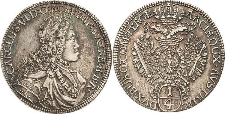 Habsburg Karl VI. 1711-1740 1/4 ... 