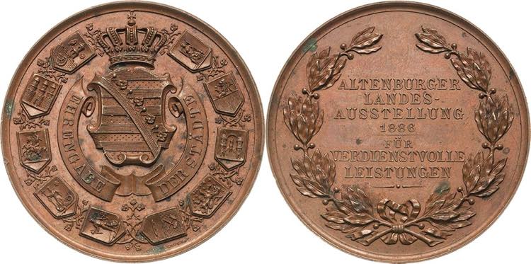 Altenburg  Bronzemedaille 1886 ... 