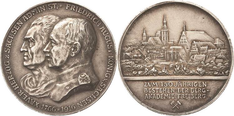 Freiberg  Silbermedaille 1916 (F. ... 