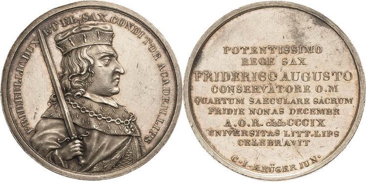 Leipzig  Silbermedaille 1809 ... 
