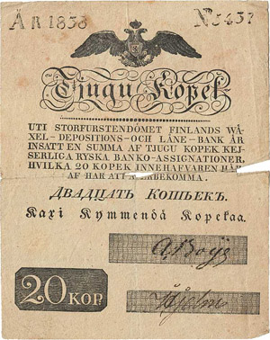 Ausland Finnland 20 Kopeken 1838. ... 
