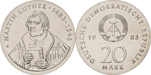 Gedenkmünzen  20 Mark 1983. ... 