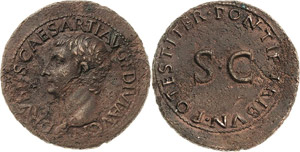 Kaiserzeit Tiberius 14-37 für ... 