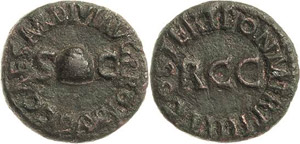 Kaiserzeit Caligula 37-41 Quadrans ... 