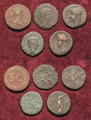 Römische Münzen Lot-5 Stück ... 