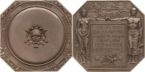 Berlin  Bronzeplakette 1899 ... 