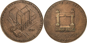 Berlin  Bronzegußmedaille 1985 ... 