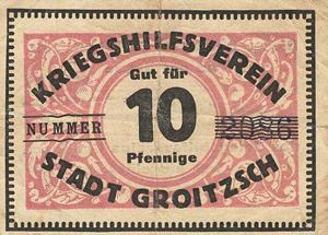 Sachsen Groitzsch 5 und 10 Pfennig ... 