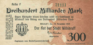Sachsen Wilsdruff 300 Milliarden ... 