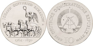 Gedenkmünzen  10 Mark 1989. ... 