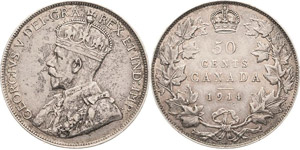 Kanada Georg V. 1910-1936 50 Cents ... 