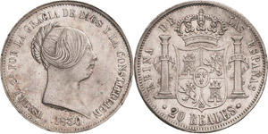 Spanien Isabell II. 1833-1868 20 ... 