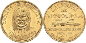 Venezuela  Goldmedaille 1957. ... 