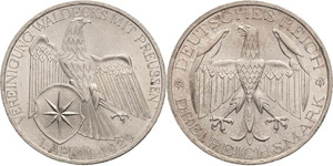 Gedenkausgaben  3 Reichsmark 1929 ... 