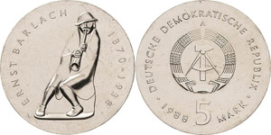 Gedenkmünzen  5 Mark 1988. ... 