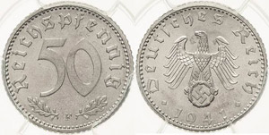 Kleinmünzen  50 Reichspfennig ... 