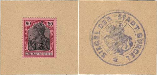 Briefmarkengeld Bürgel (Thür.) ... 