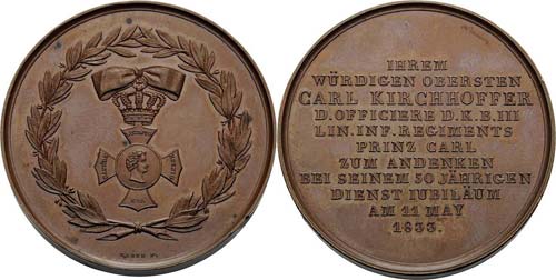 Regimente Augsburg Bronzemedaille ... 