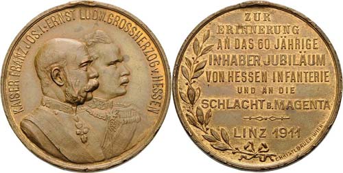Regimente Hessen Bronzemedaille ... 