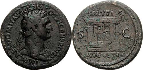 Kaiserzeit Domitian 81-96 As 85, ... 